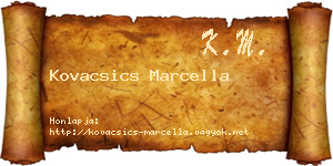 Kovacsics Marcella névjegykártya